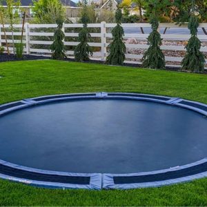 A 10 feet circular inground trampoline in Nairobi Kenya