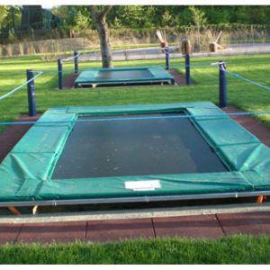 Premium 4.5 x 3.5 Meters Inground Trampoline with Double-Layer Mat